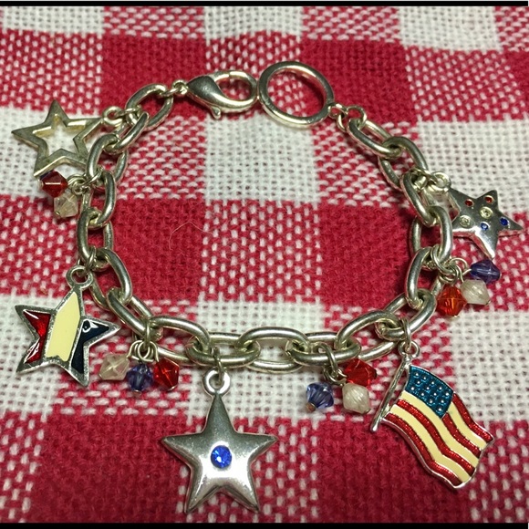 Charming Charlie Jewelry - 2/$20 Like new Stars and Stripes bracelet